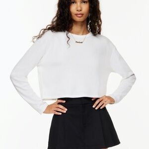 Aritiza Sunday best cropped waffle long sleeve tee - XS Never Worn